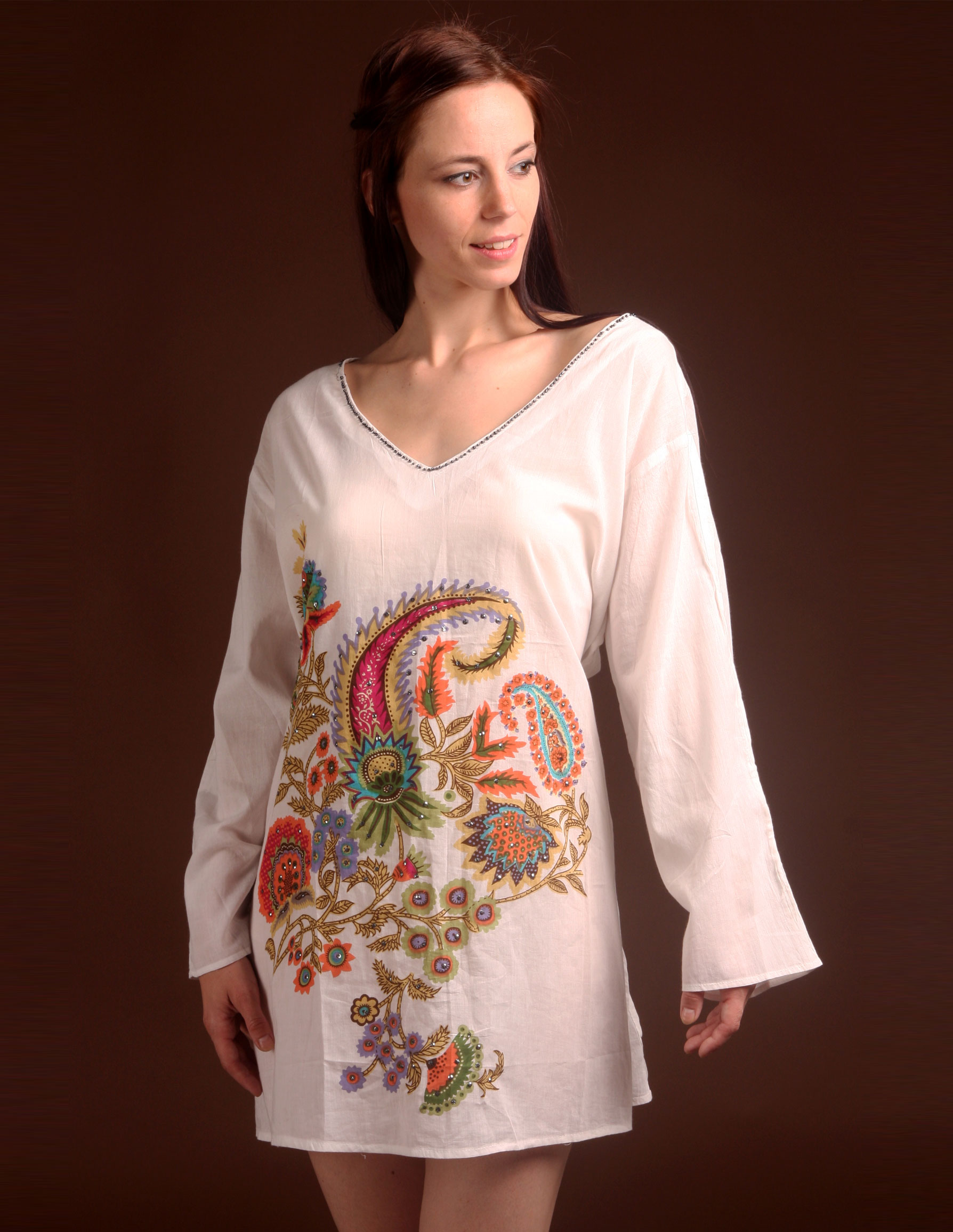 Printed Kaftans - Chiffon Printed Kaftans and Printed Beach Kaftans